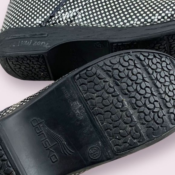 Dansko Patent Polka Dot Mules 38 - Picture 6 of 8